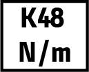Molla monoammortizzatore K48 N/m.