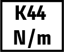 Molla monoammortizzatore K44 N/m.