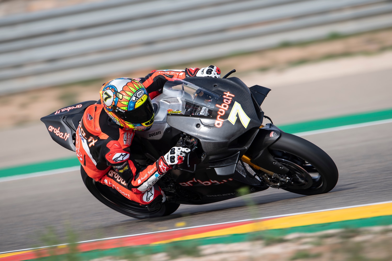 The Aruba It Racing Ducati Team Debuts On Track With The Panigale V4 R At Aragon For A Two Day Test With Chaz Davies